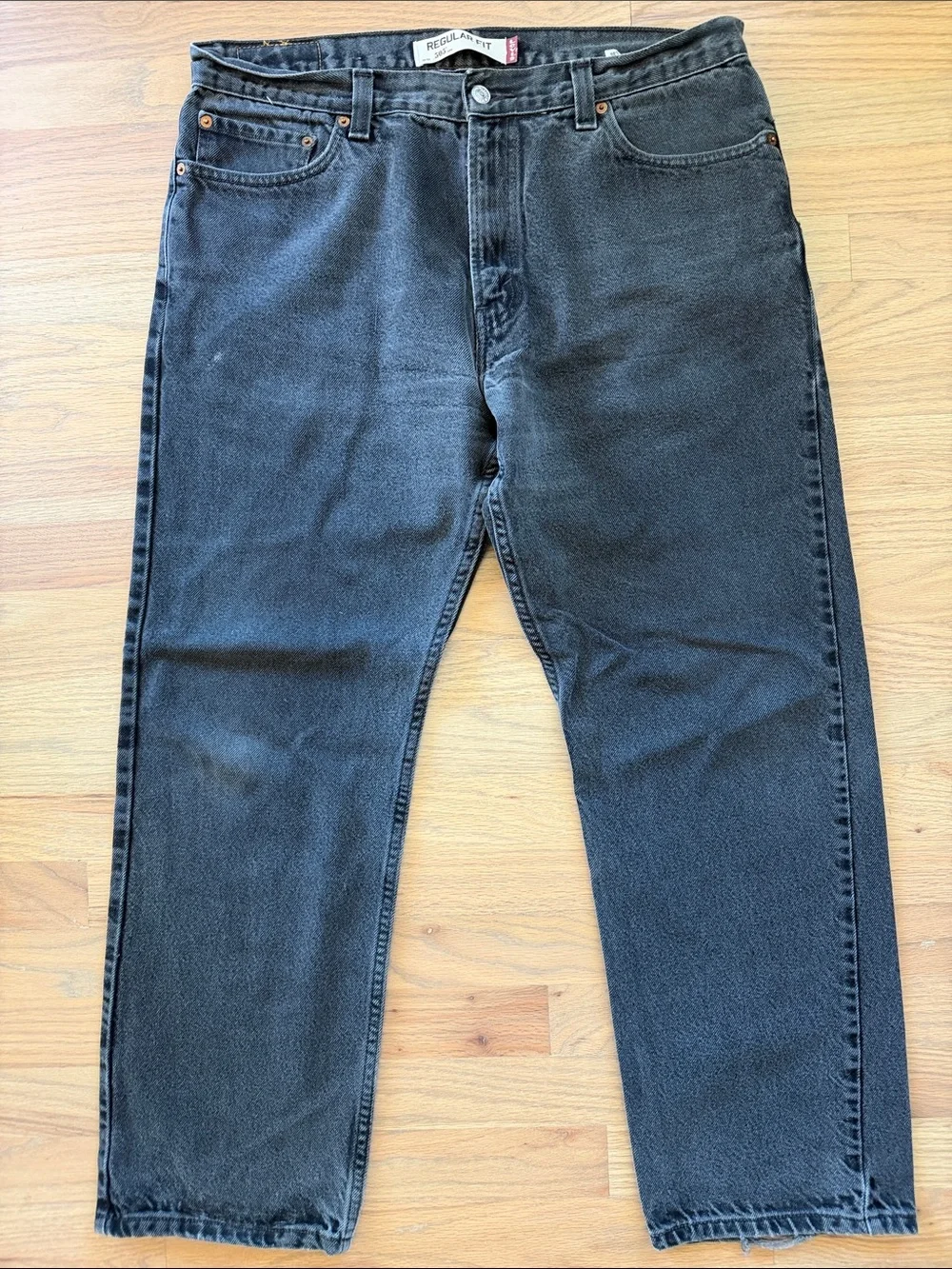 Vintage Levi’s 505 Black Jeans Men’s 36x30 Regular Fit Straight Leg Made in Mex